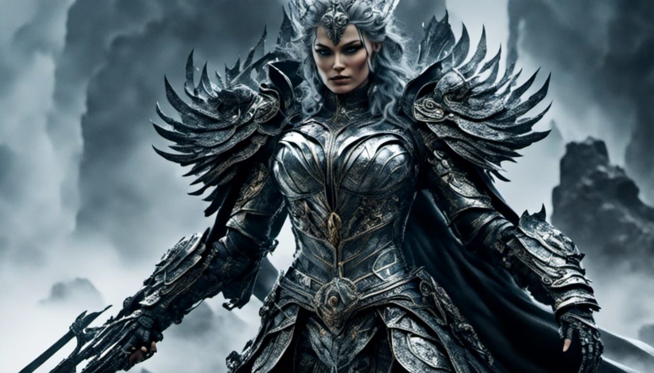 Hyperrealistic Cyborg Walks Misty Ocean Shore