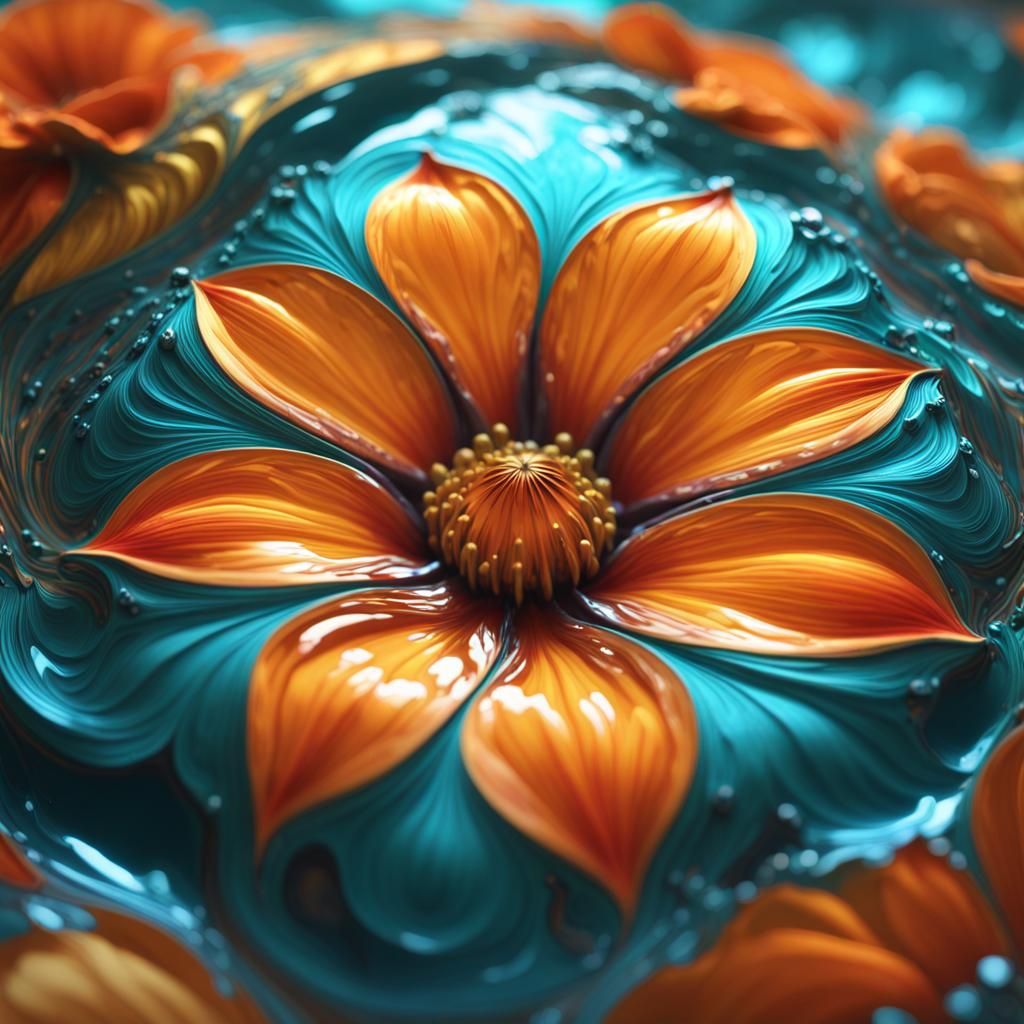 Blue flower