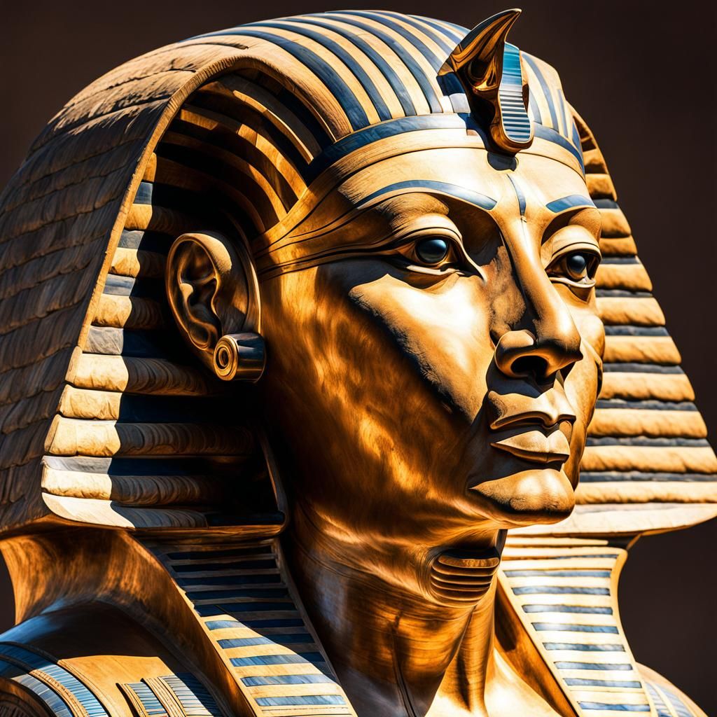 Hyperrealistic Great Sphinx with Battle Damage