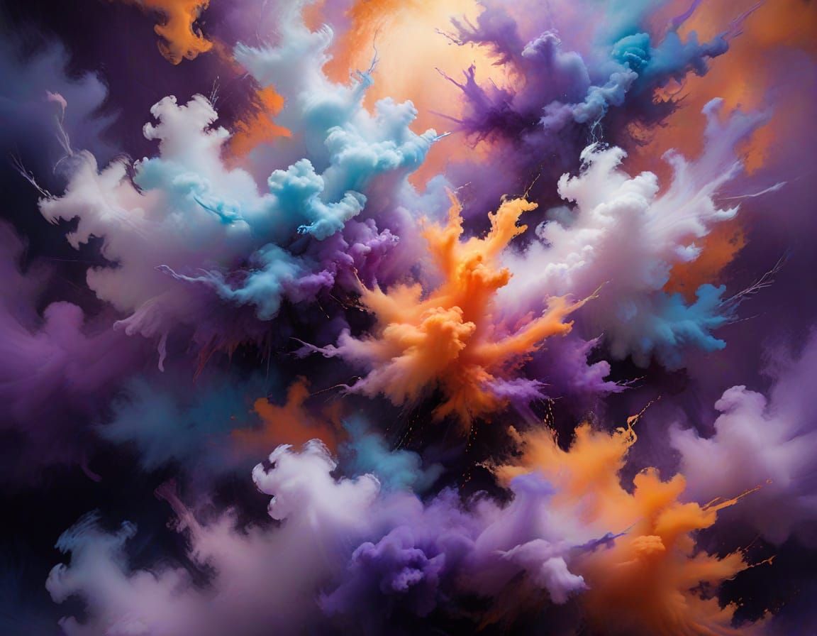 Surreal Abstract Expressionism in Soft Focus