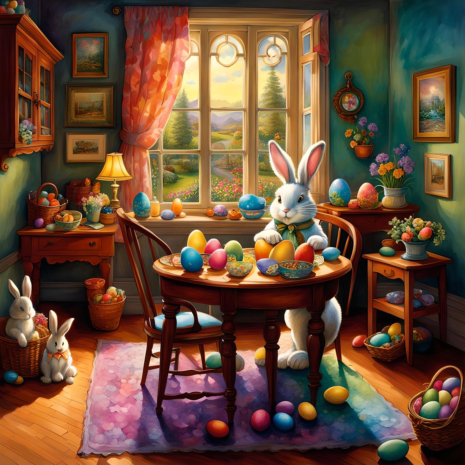 Chaotic Easter Bunny's Hidden Egg Hunt