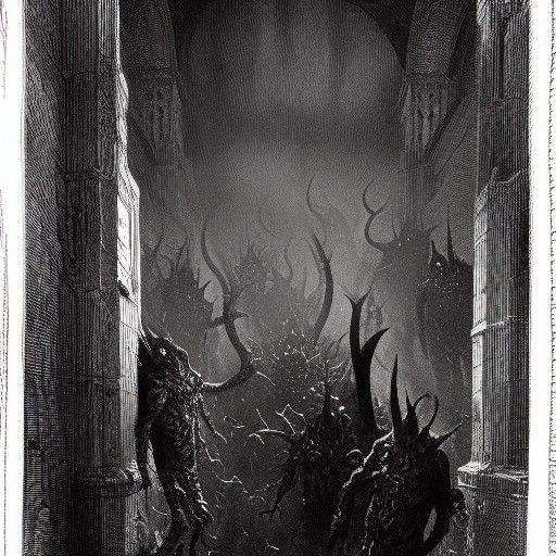 Demons Escape the Necronomicon: A Gothic Horror