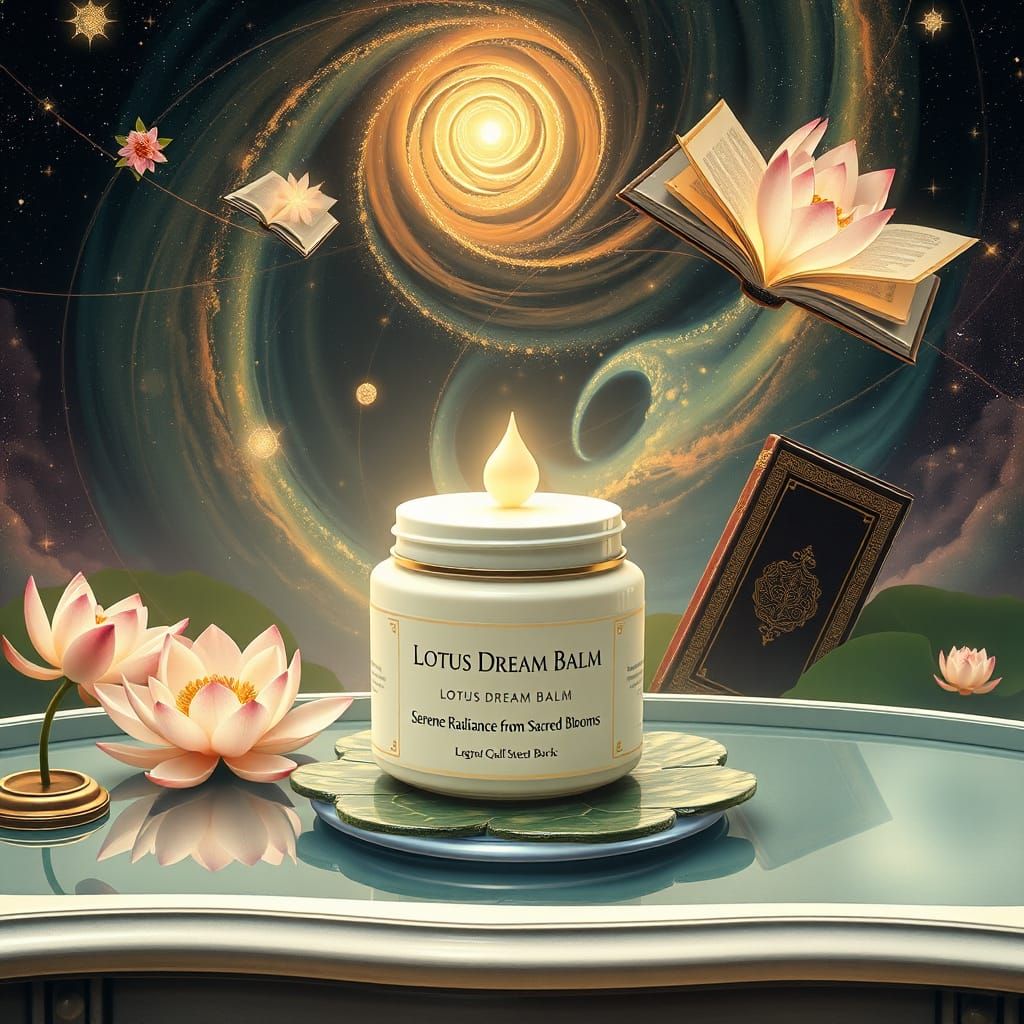 Miniature Lotus Pond Beauty Balm in Zen Garden Galaxy