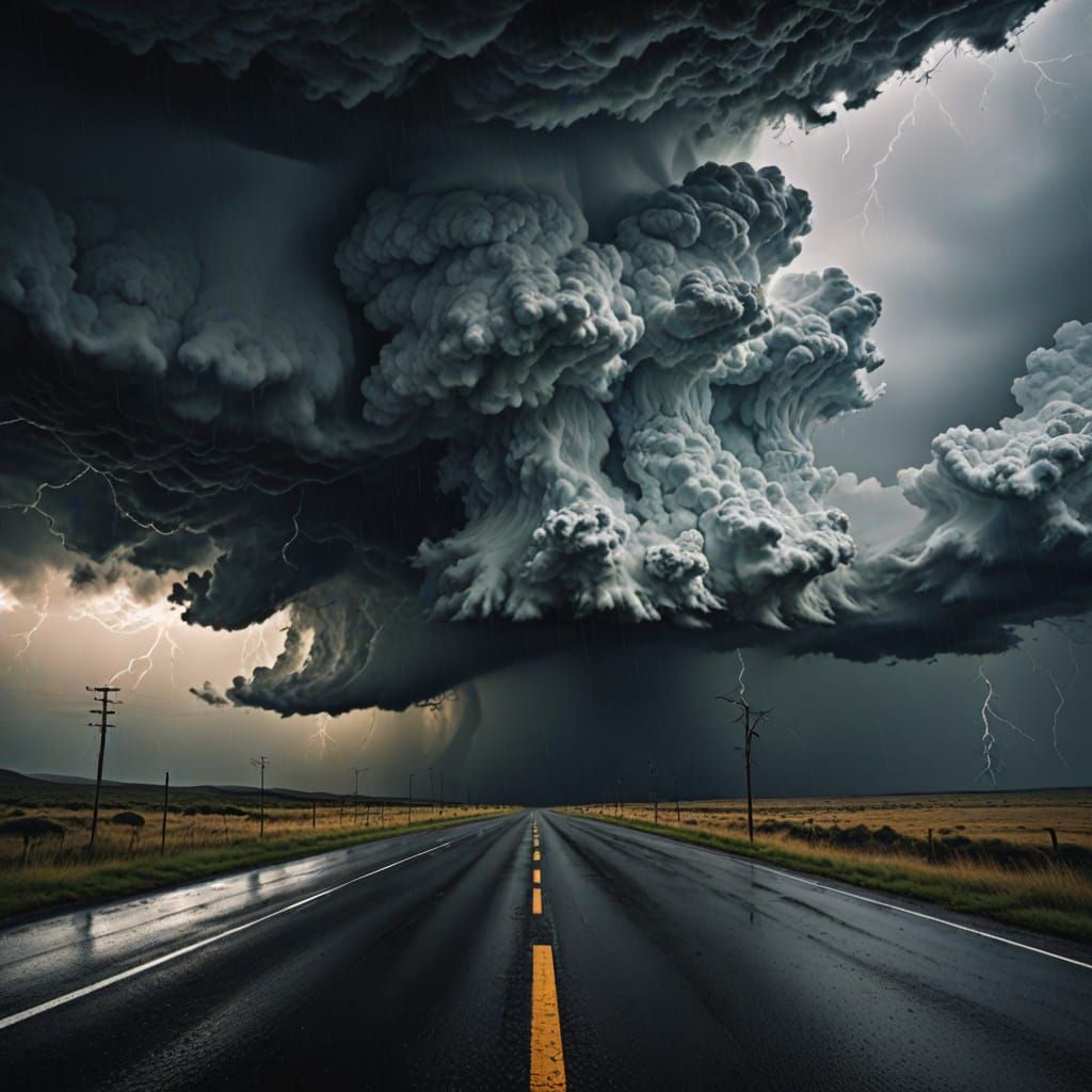 Surreal Bodyscape in Wild Weather