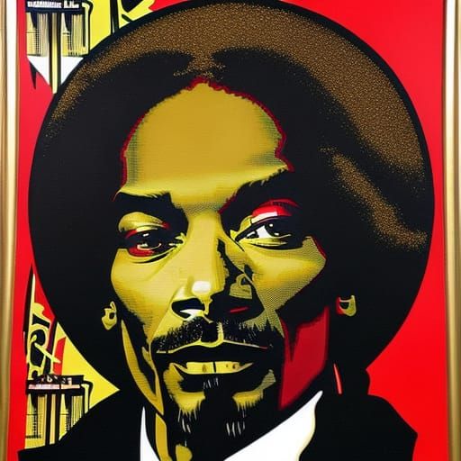 Vibrant Portrait in Street Art Style