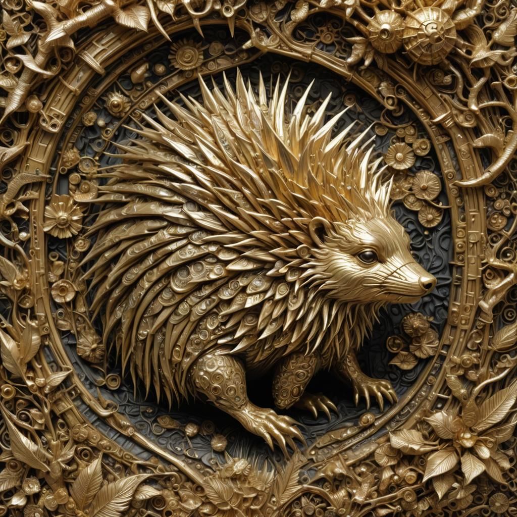 Golden porcupine 1
