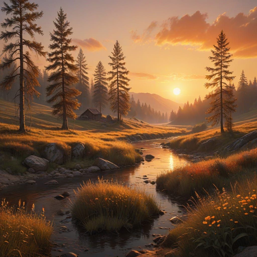 Rabbit Rides Bike with Butterfly, Oil Painting