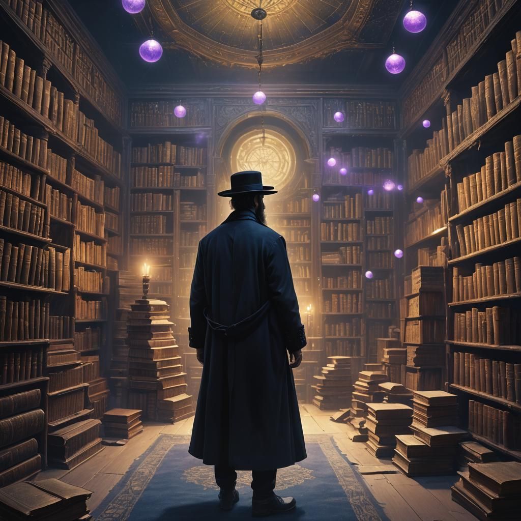 " גבר חרדי חרדי חבוש כובע חסידי [קטיפה שחורה] וחליפה ארוכה, ...