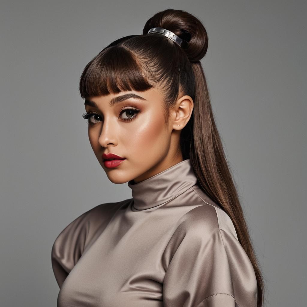 Studio Portrait of a Woman with Bold Makeup