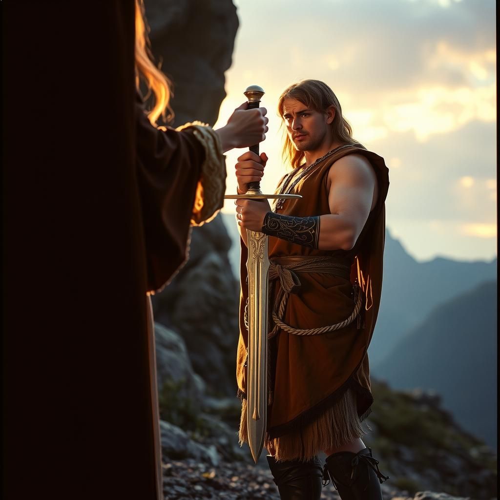 Prince Adam Receives the Sword of Power