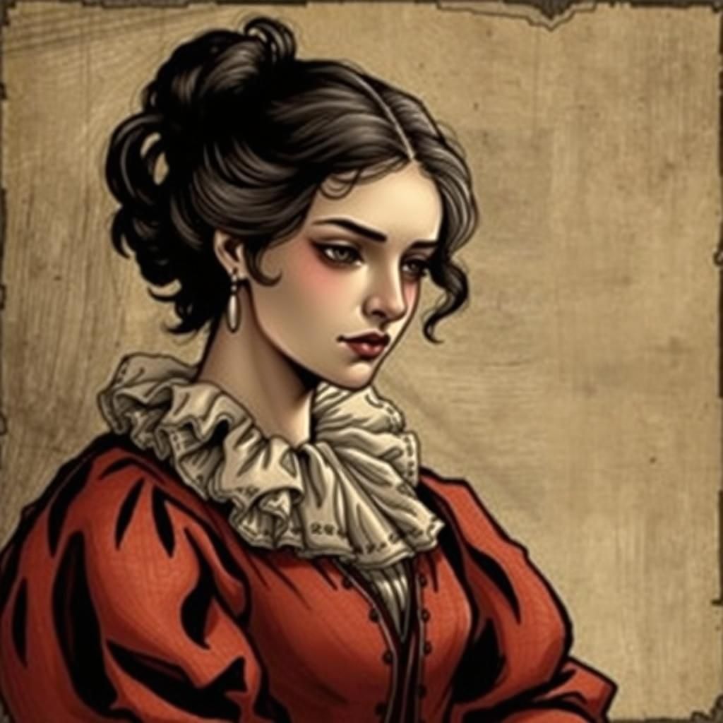 AI-Generated Image of an Antique Love Letter