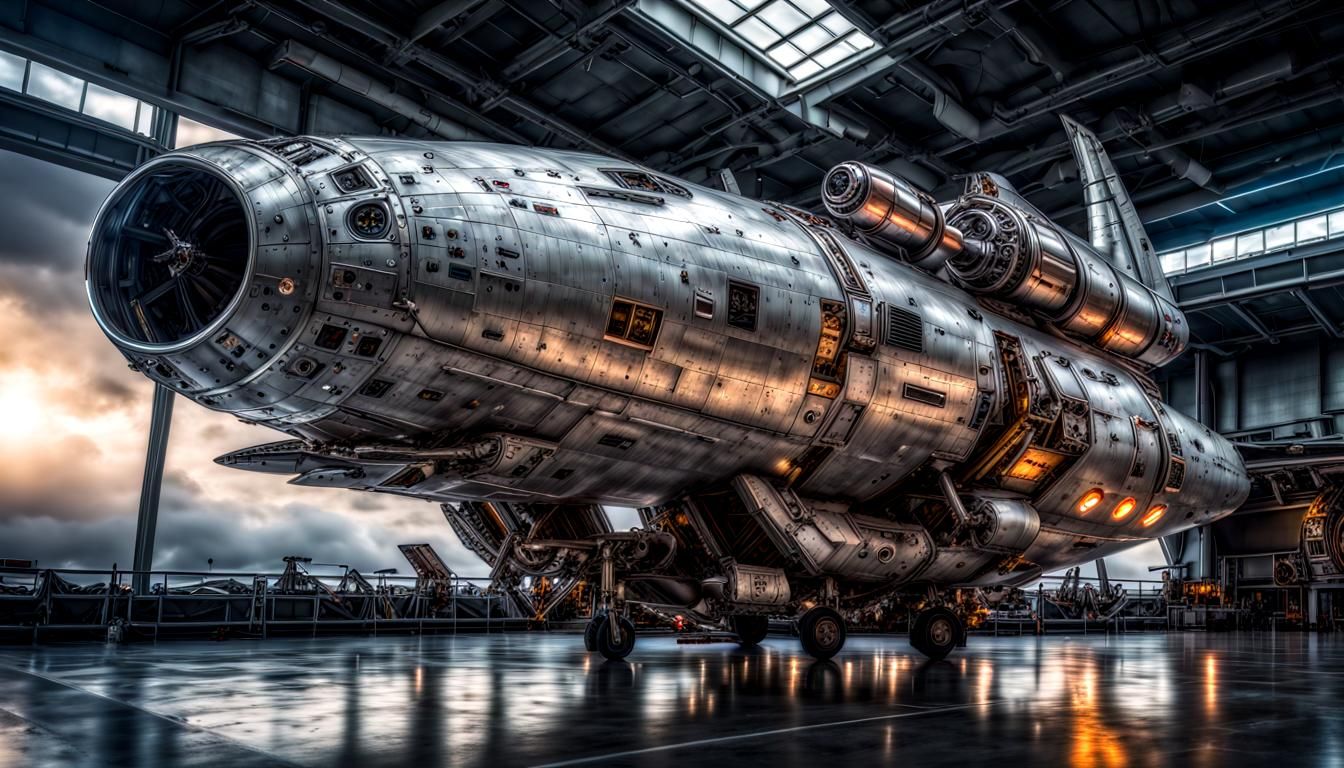 Hyperrealistic Starship Ready to Fly: Cinematic HDR