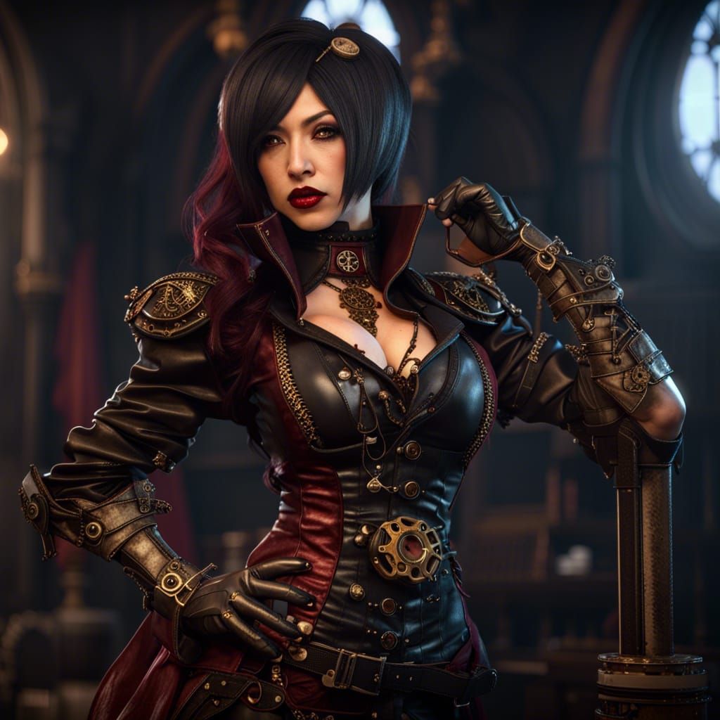 Steampunk Vampire Yaya Han, 3D Game Cinematic