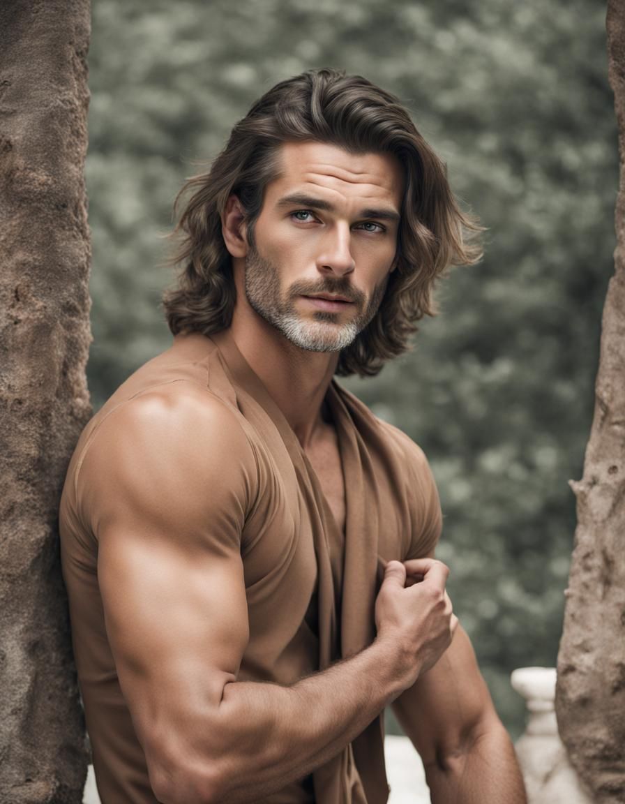 AI Generated Portrait of a Beautiful Man