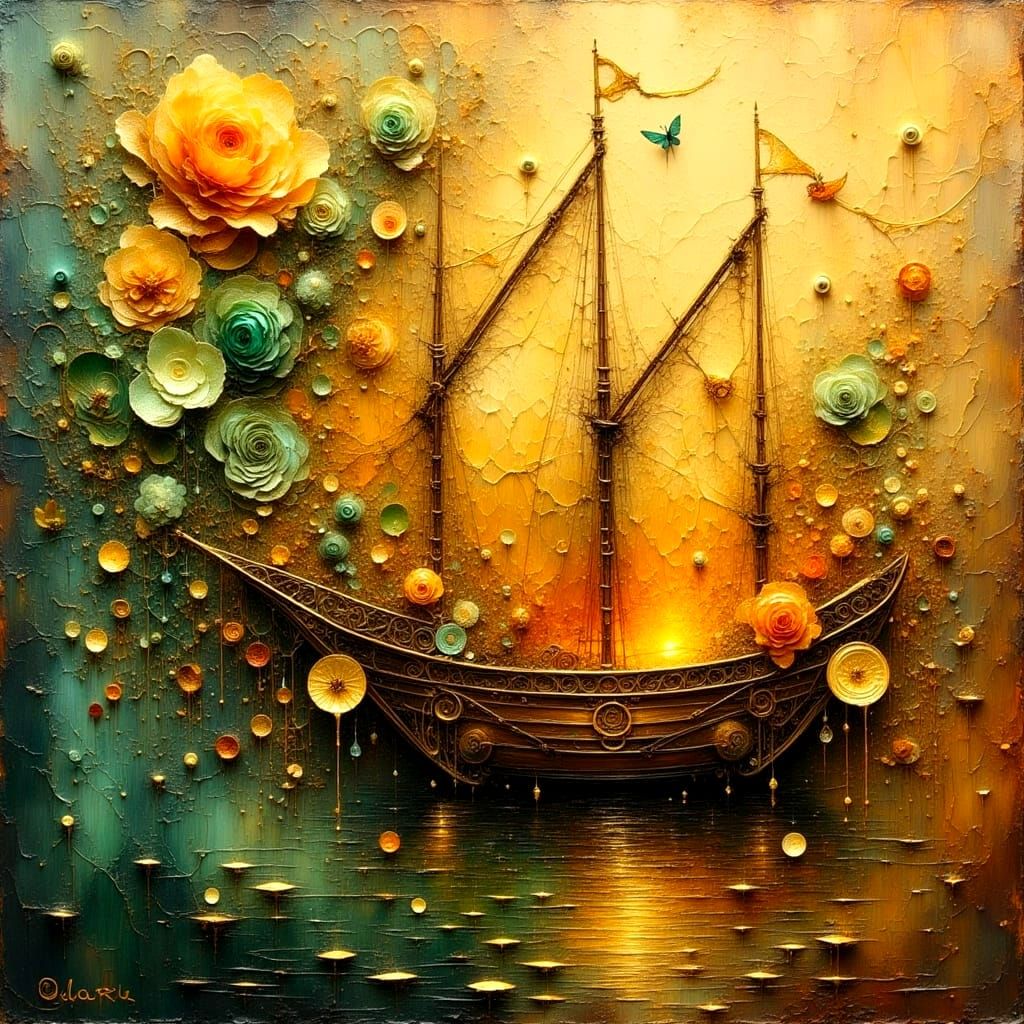 Sailing into the Sunset, a Stormy Ocean Awaits