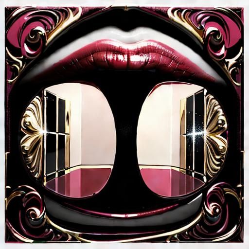 Glamorous Makeup Close-Up in Luxurious Bathroom