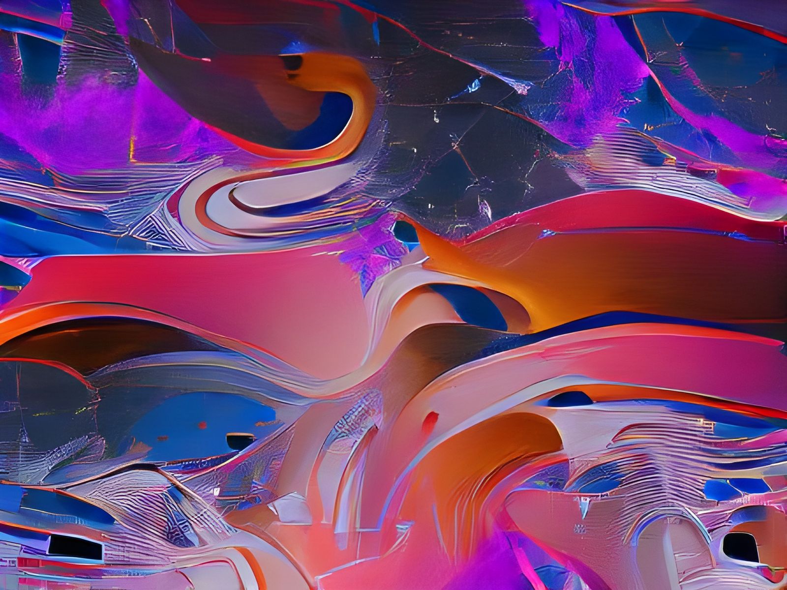 Abstract Digital Art: Vibrant Modern Design