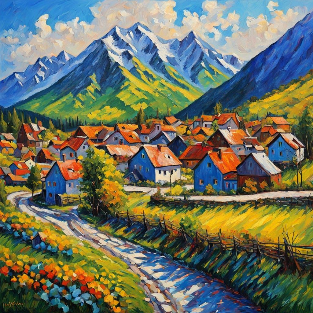 Vibrant Zakopane Village in Tatra Mountains