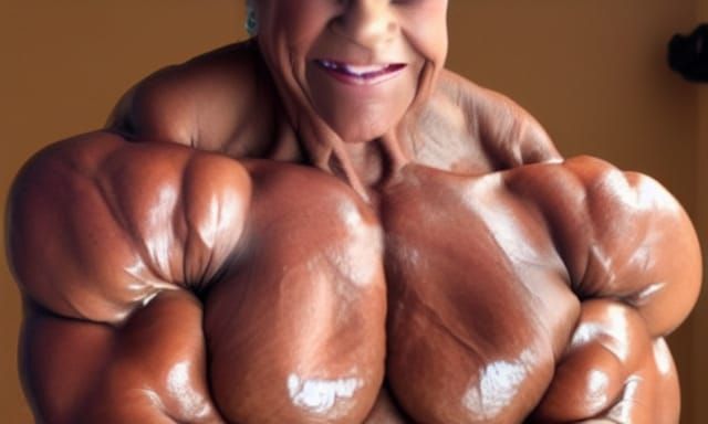 Muscular Bodybuilder Grandma with Ripped Physique