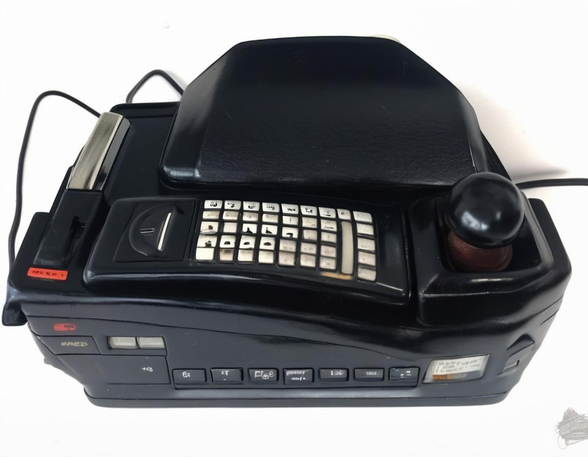 1980s Cell Phone in Honda Civic Car