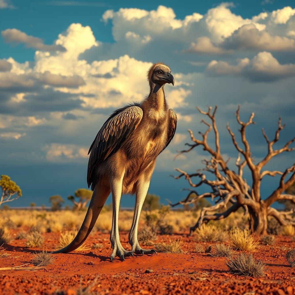 Kangaroo-Vulture in the Australian Outback