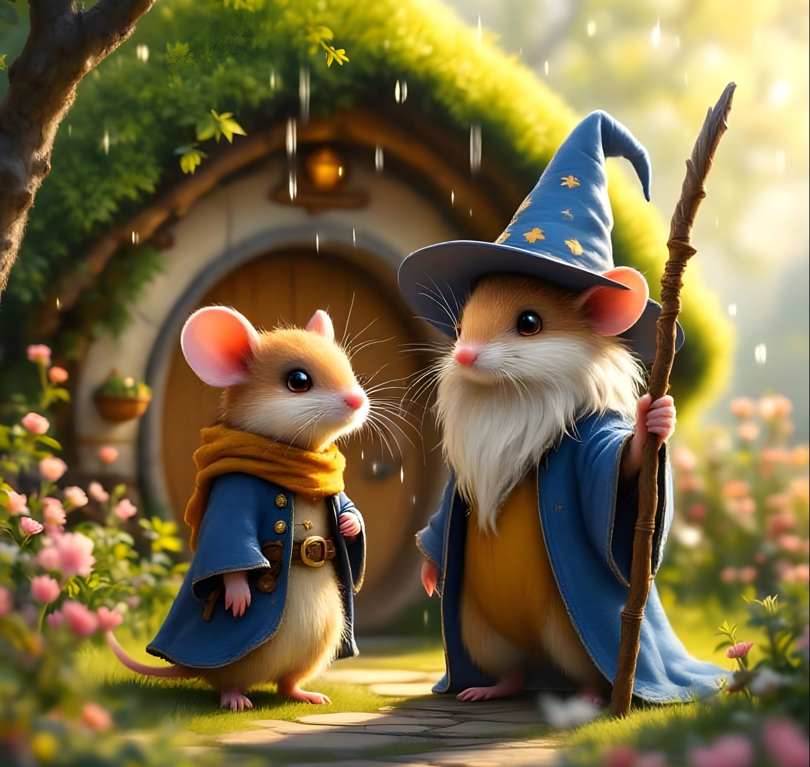 Charming Lord of the Rings Mouse Friends in the Shire