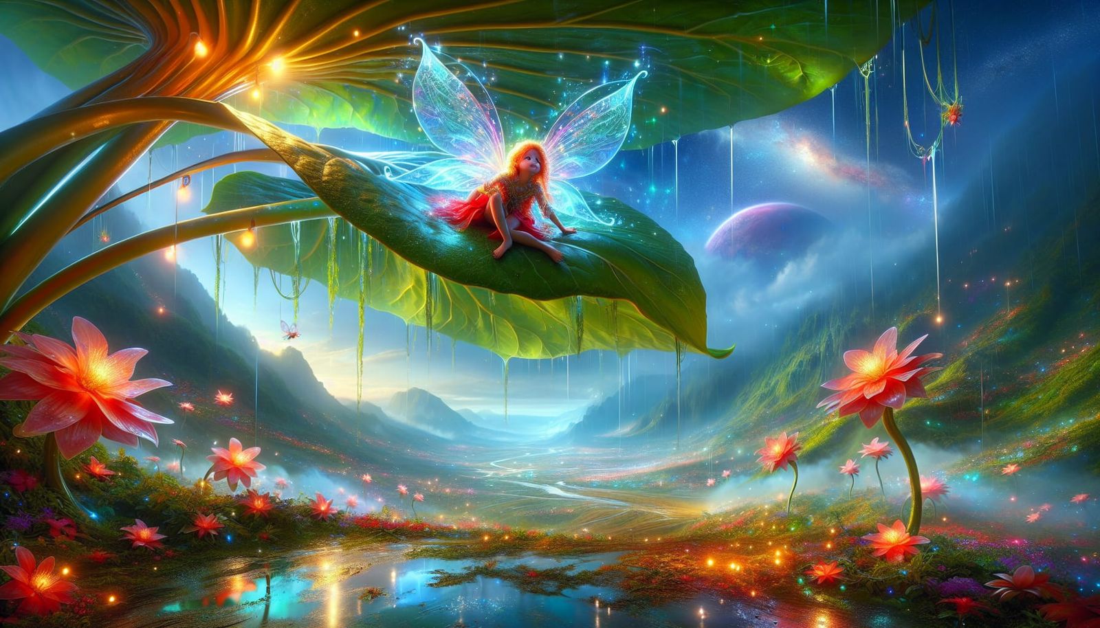 Fairy on a Leaf