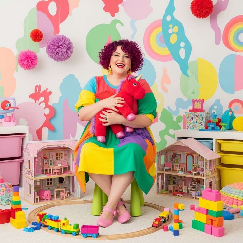 Woman in Playroom Inspired by Garcia, Langois, Loish