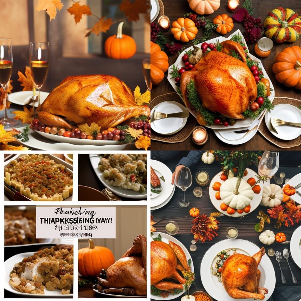 Thanksgiving Feast: A Generative AI Interpretation