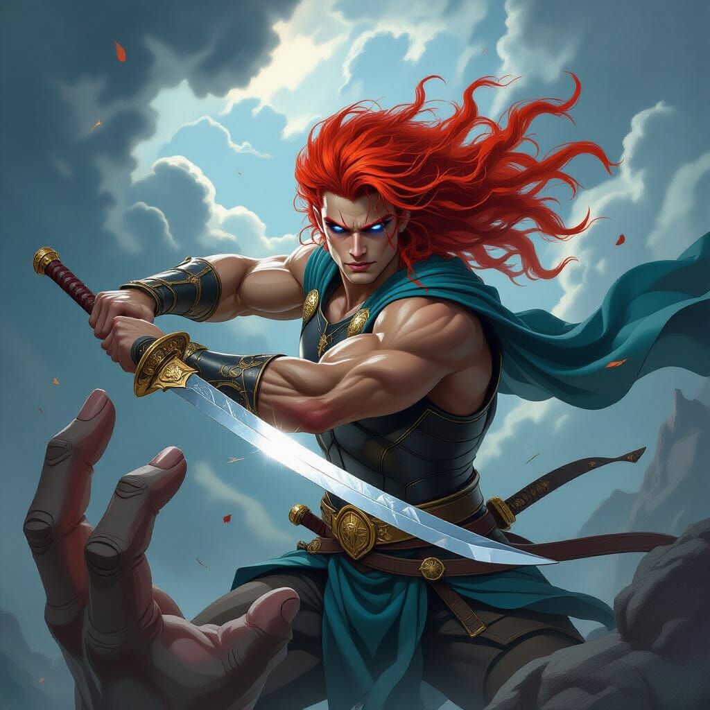 Kairos Defeats Atlas in Epic Titanomachy Battle