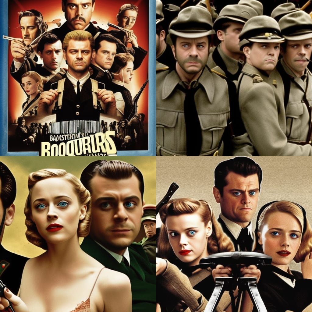 Inglourious Basterds, but it's a wacky romantic comedy