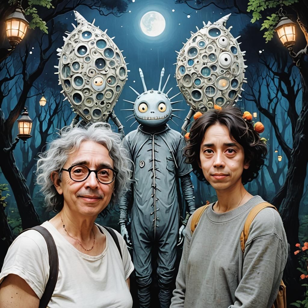 Tim Burton and Studio Ghibli Fusion