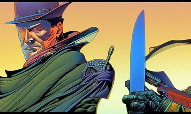 Knives in Moebius Style