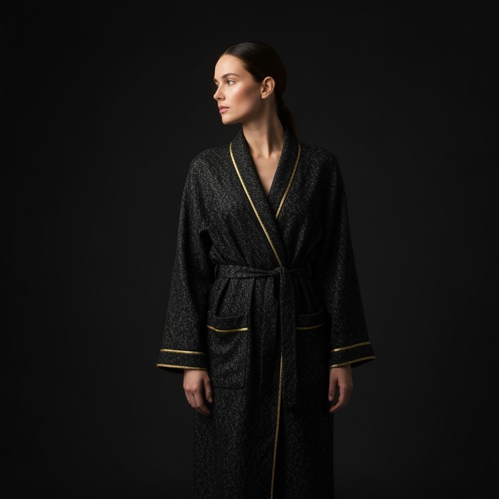 Fashion Portrait in Black and Gold