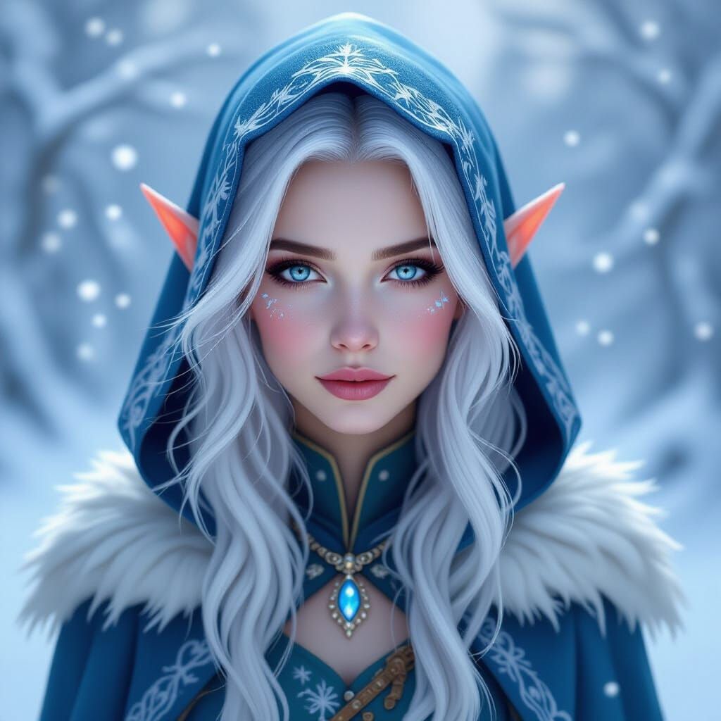 Ice Elf Mage Portrait