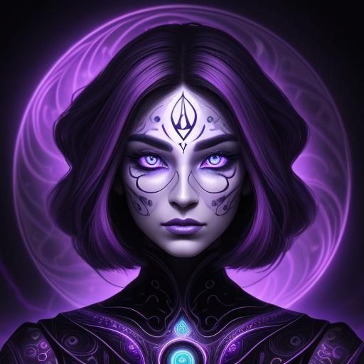 Mystical Third Eye with Glowing Aura in Surreal Style