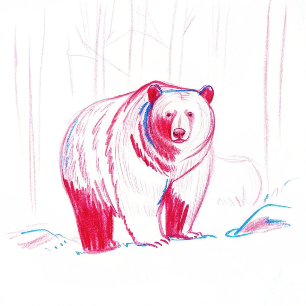 Masterful Artwork of an Obese Kodiak Bear