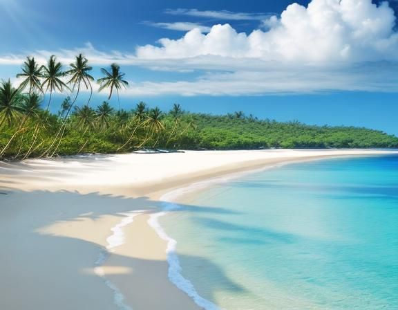 Fiji Beach Paradise in Summer
