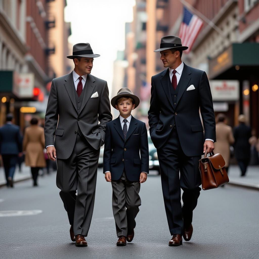 1950s New York: Three Generations in Classic Style