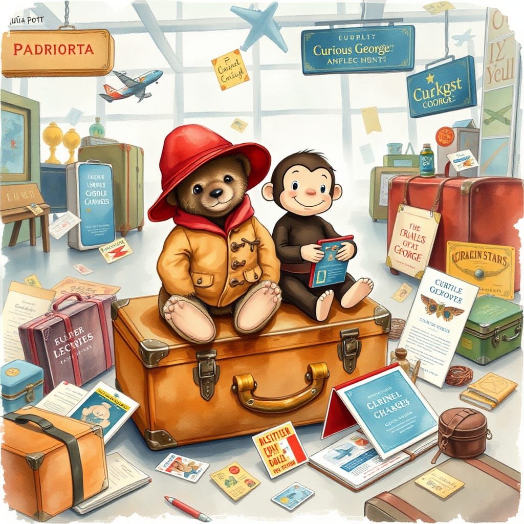 Paddington and Curious George's Whimsical Journey