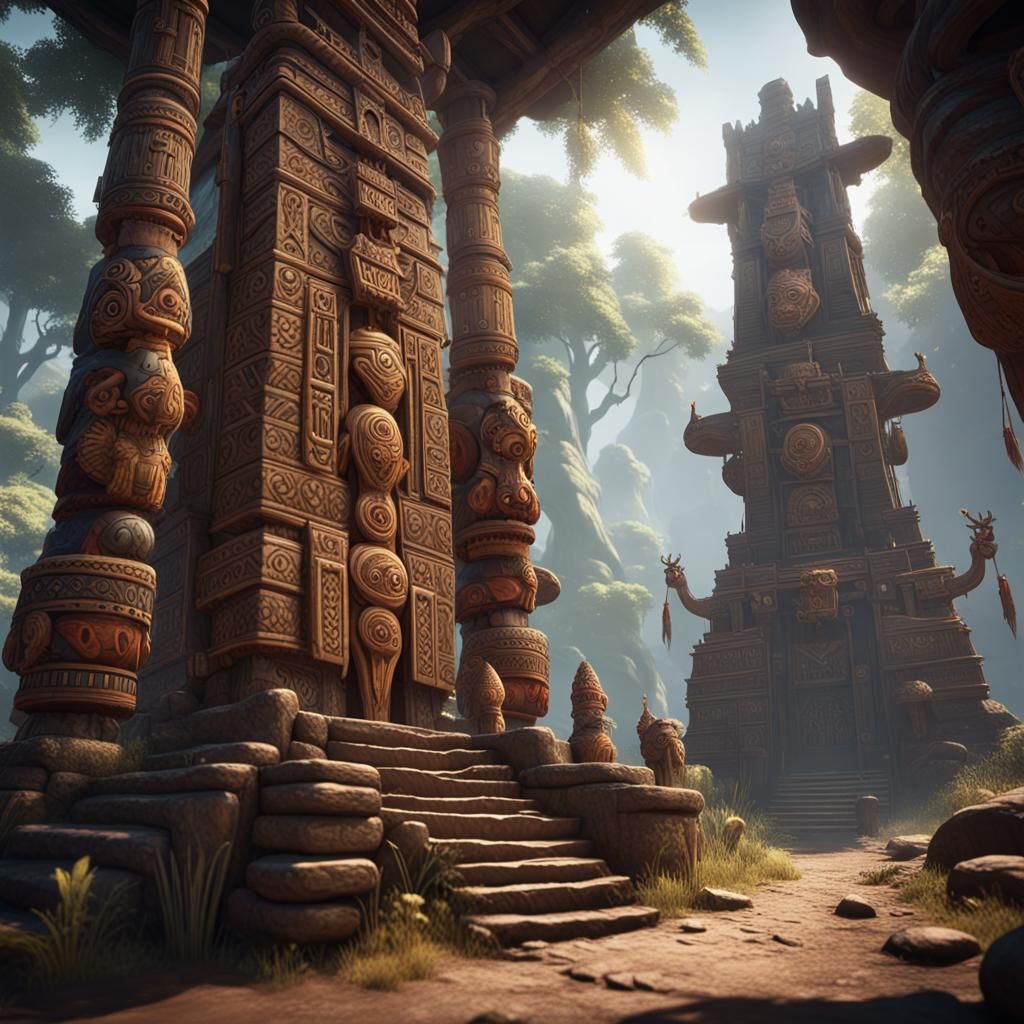 Tribal Pilgrimage to the Last Totem in 3D
