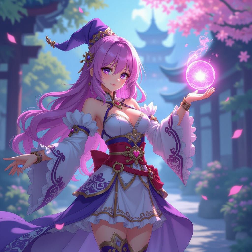 Lucy Heartfillia Heroic Pose in Anime Style