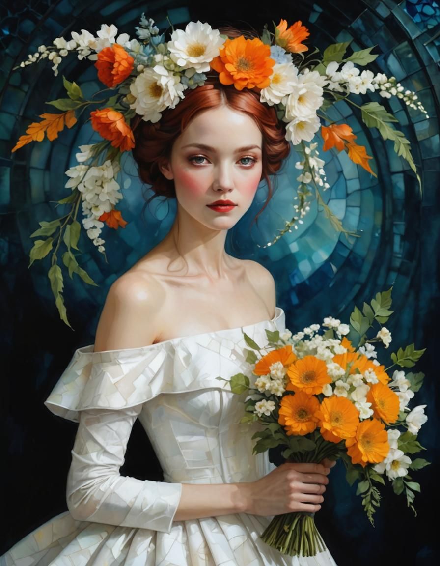 Stained Glass Art Brut Illustration