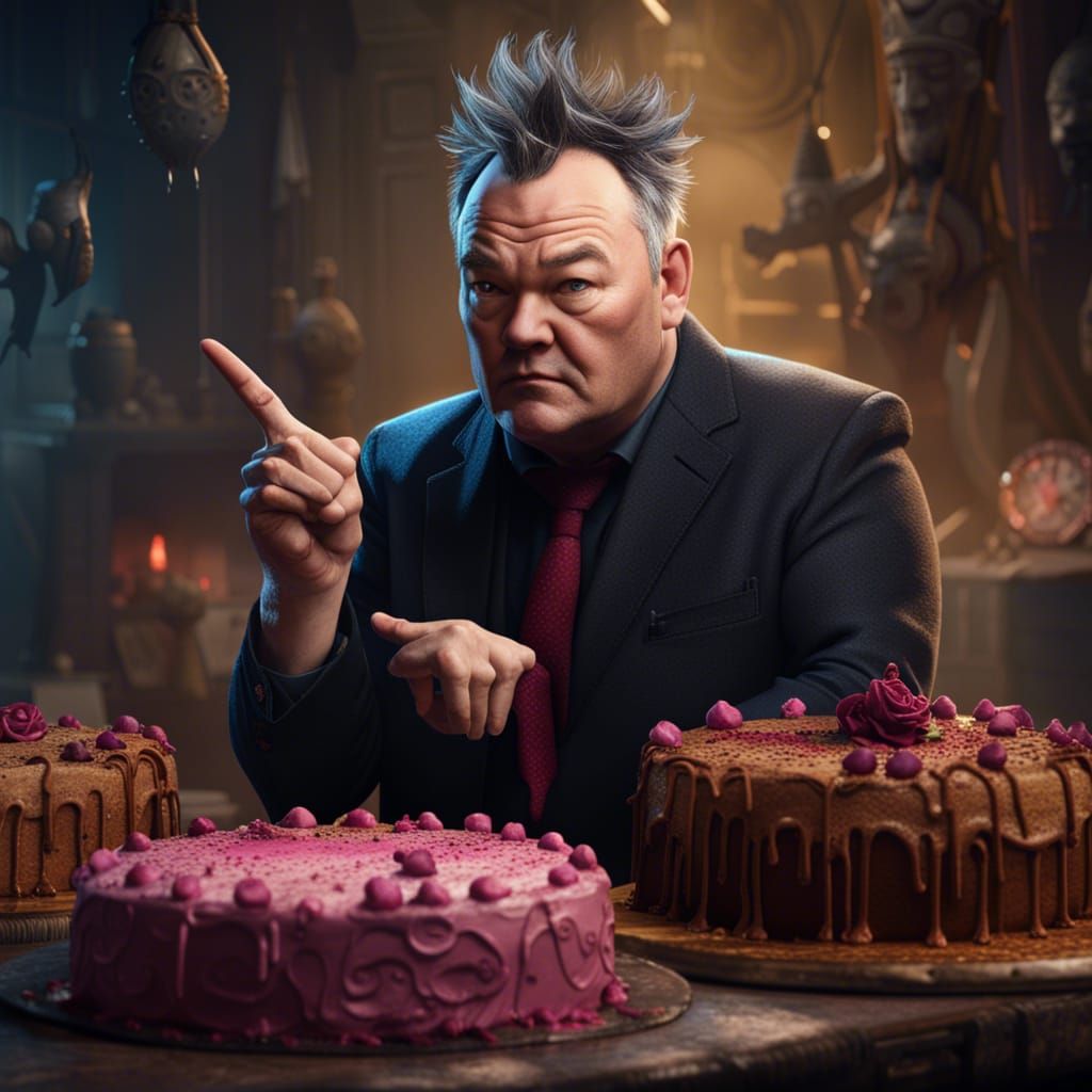 Stewart Lee Judges Cakes: Detailed Matte Painting