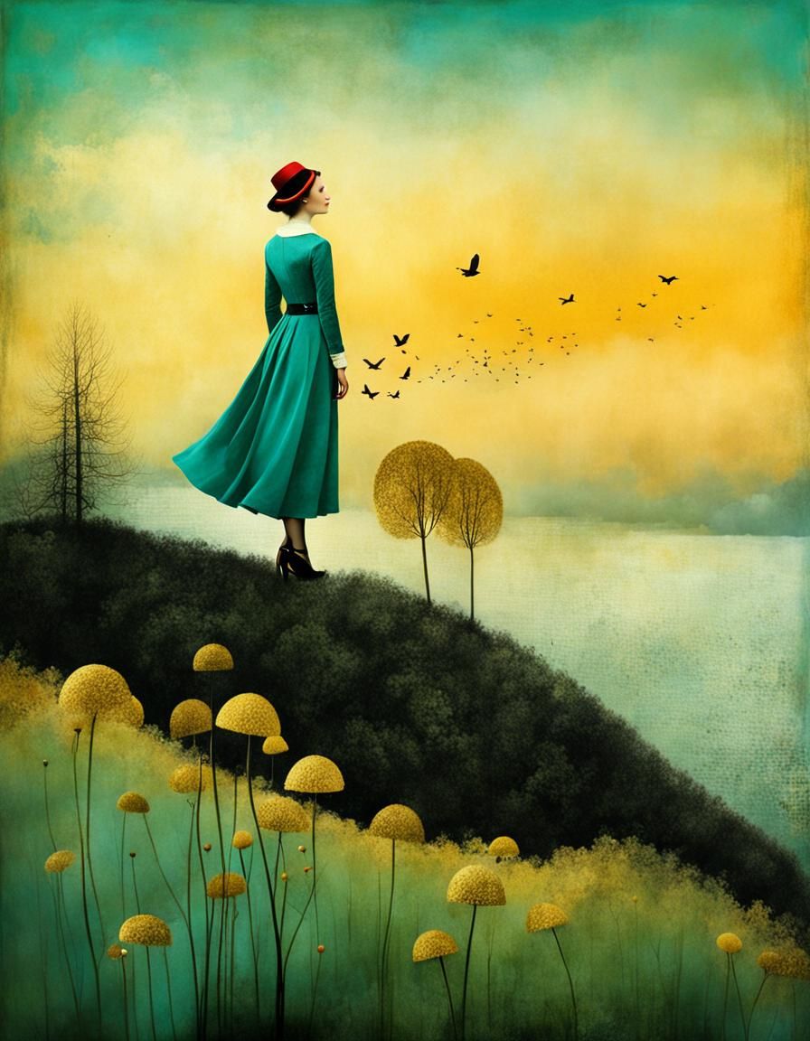 Surreal Artwork in Catrin Welz-Stein Style