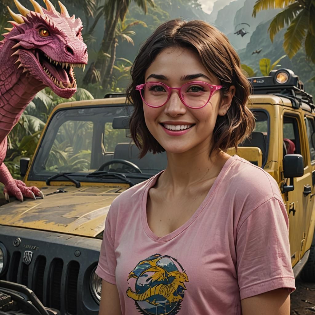 Daniella Pineda in Jurassic World,