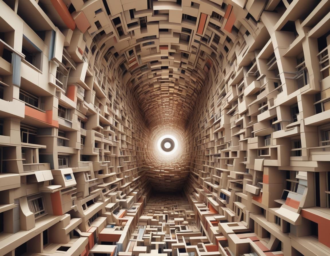 Anamorphic Illusion of Confusion and Discontent