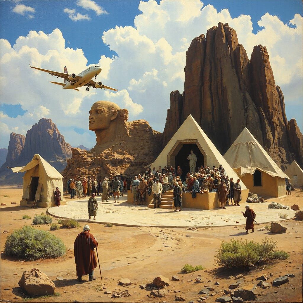 Oil Painting: Global Inequality and Political Indifference