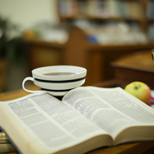 Bible Reading in Library: Professional Photography