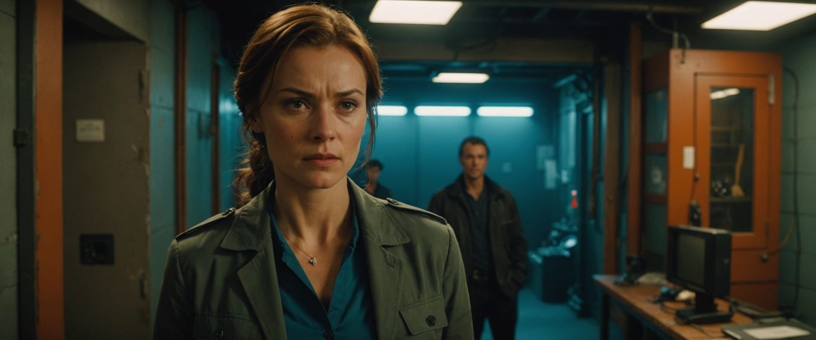 Cinematic Portrait of a Determined Female Spy